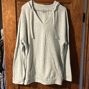 Sonoma V-Neck Light Gray Sweater